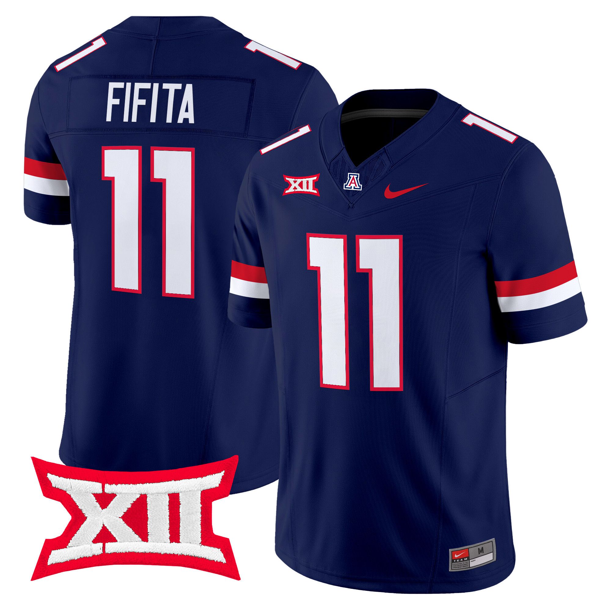 Men Arizona Wildcats #11 Fifita Blue Nike 2024 Vapor Limited NCAA Jersey style 1